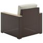 Homestyles Palm Springs 4-Piece Patio Loveseat Set in Brown, , large