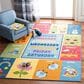 Safavieh Kids Playhouse KPH224M 3"3" x 5"3" Blue and Green Rug, , large