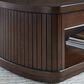 Ashley Korestone Lift Top Cocktail Table in Dark Brown, , large