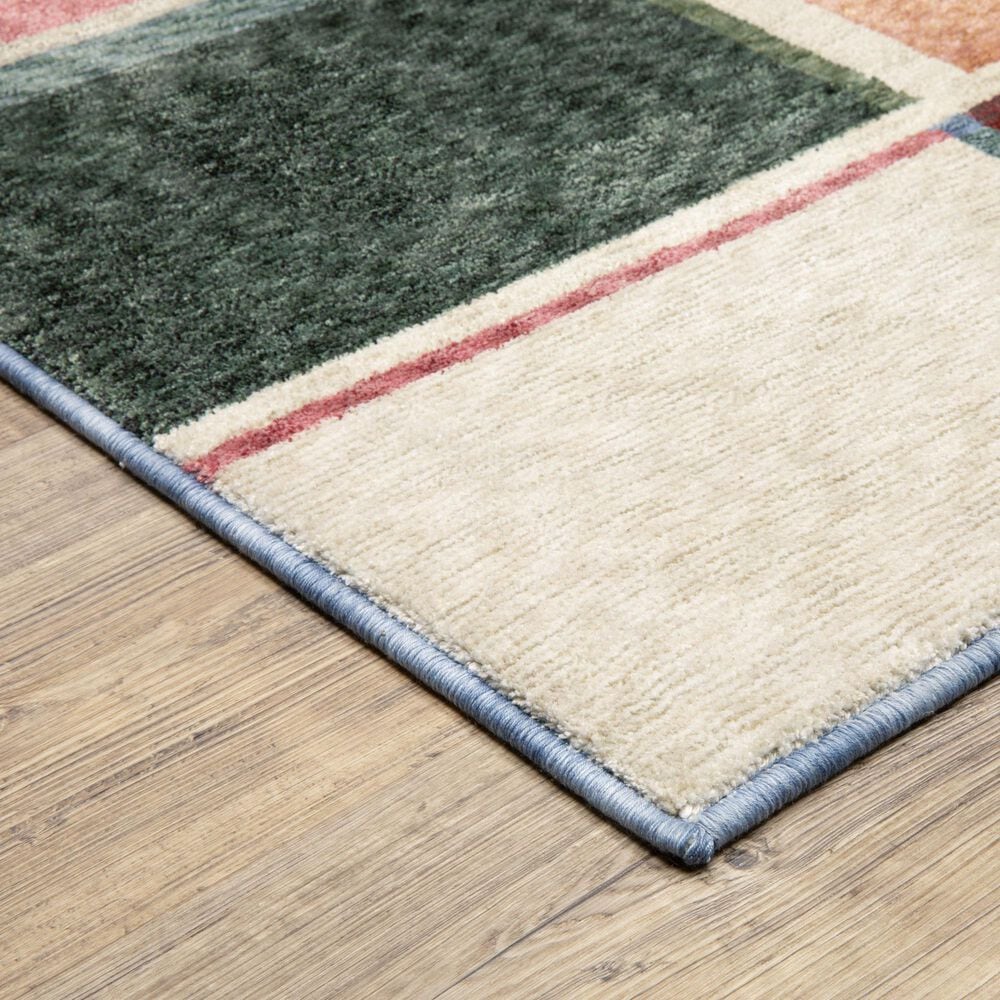 Oriental Weavers Tisdell TIS05 Multicolor 3&#39;9&quot; x 5&#39;2&quot; Area Rug, , large