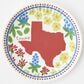 One Hundred 80 Degrees 4-Piece Texas In Bloom "Paper" Plate in Multicolor, , large