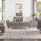 Nourison Silk Shadows 5"6" x 7"5" Ivory and Grey Area Rug, , large