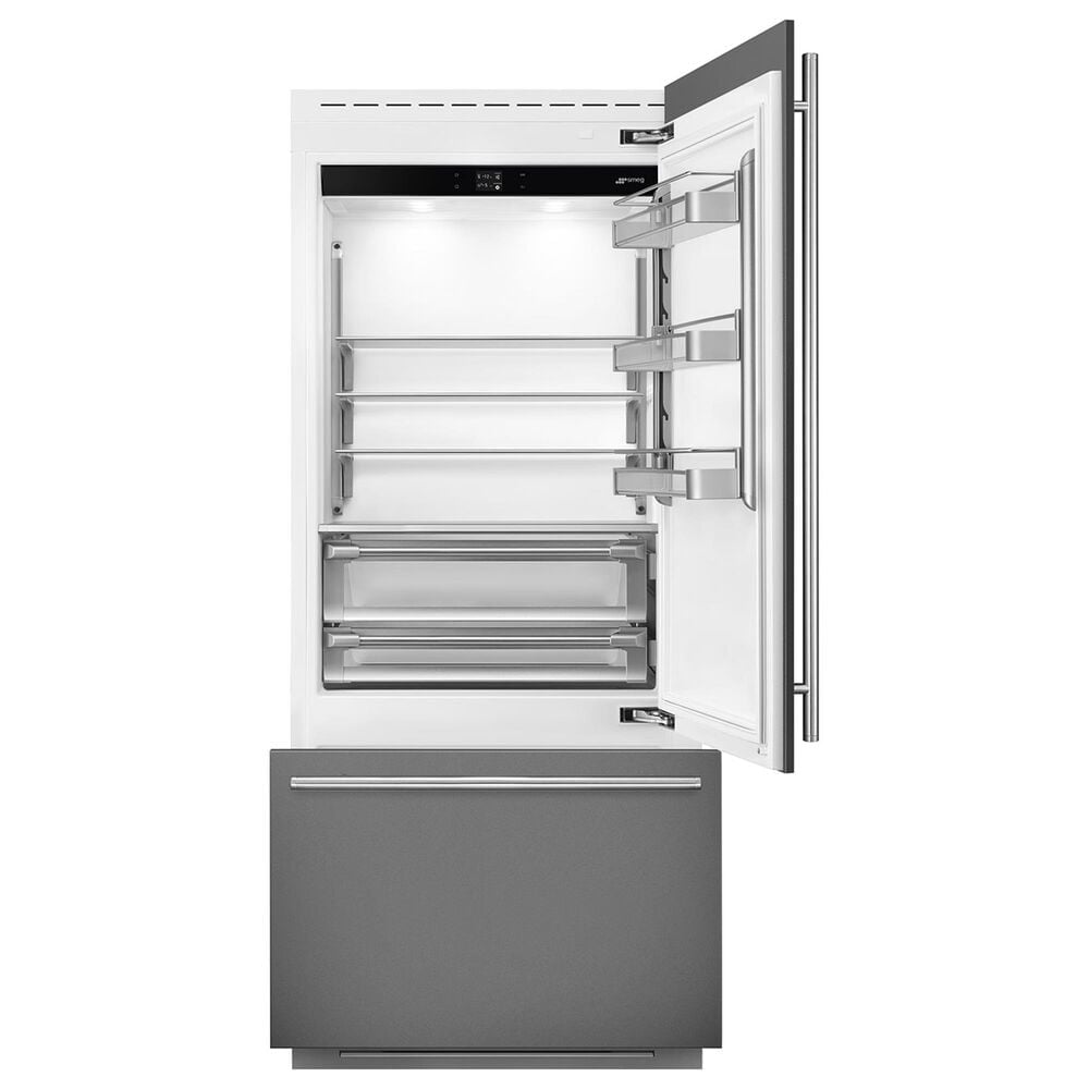 SMEG 19.64 Cu. Ft. Built-In Bottom Mount Refrigerator with Right Hinge in Panel Ready, , large