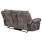 Steve Silver Nashville Manual Glider Recliner Console Loveseat in Grey, , large