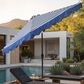 HOMLUX 10" Patio Umbrella with Adjustable Tilt and Scalloped Edge in Dark Blue, , large
