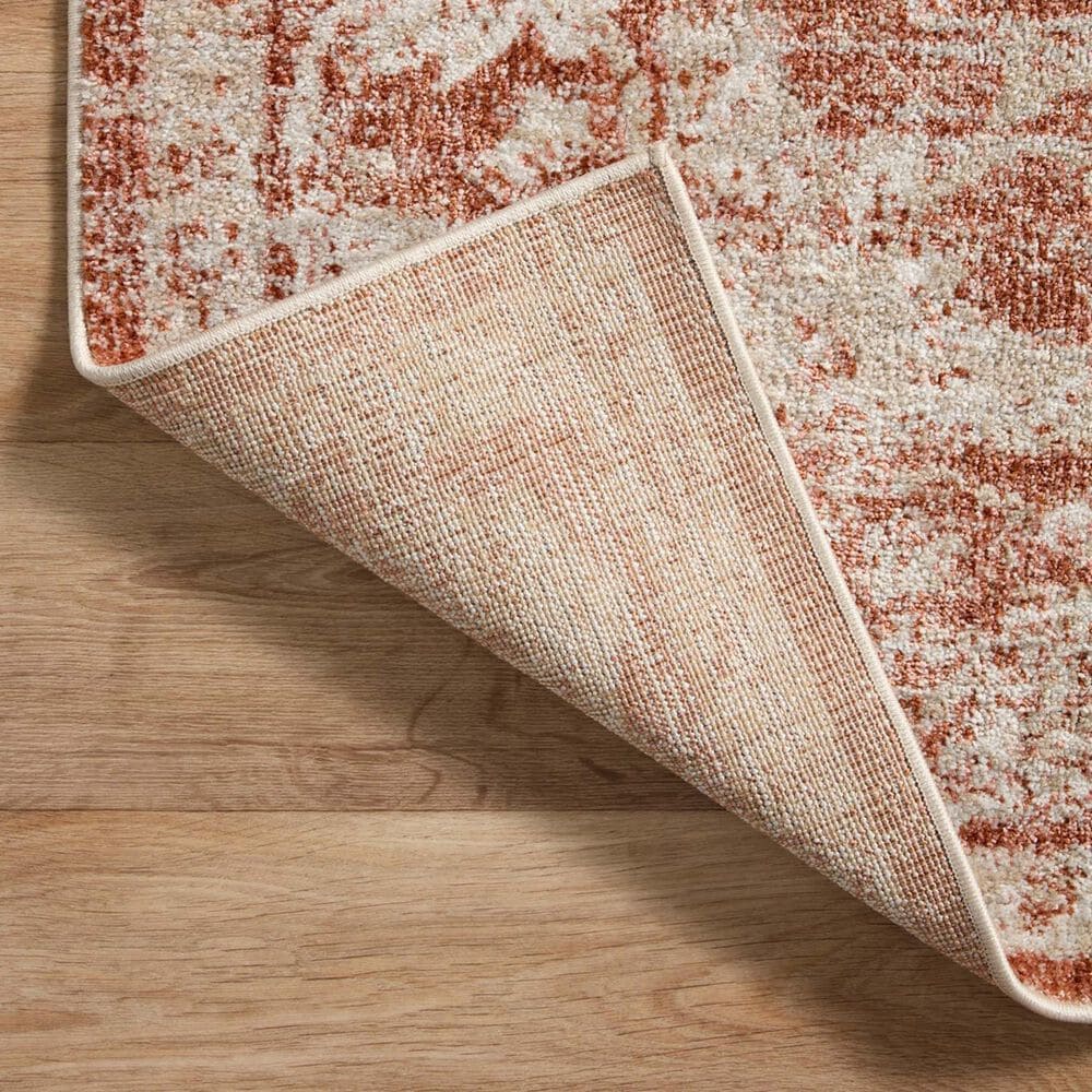 Loloi II Odette 7&#39;10&quot; x 10&#39; Rust and Ivory Area Rug, , large
