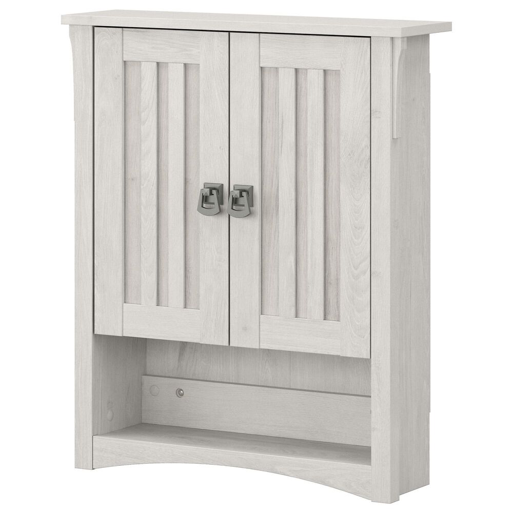 Bush Salinas Bathroom Bathroom Wall Cabinet in Linen White Oak, , large