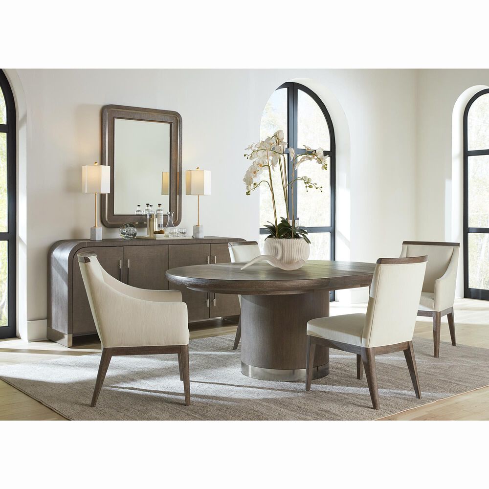 Hooker Furniture Modern Mood Round Dining Table in Mink - Table Only, , large