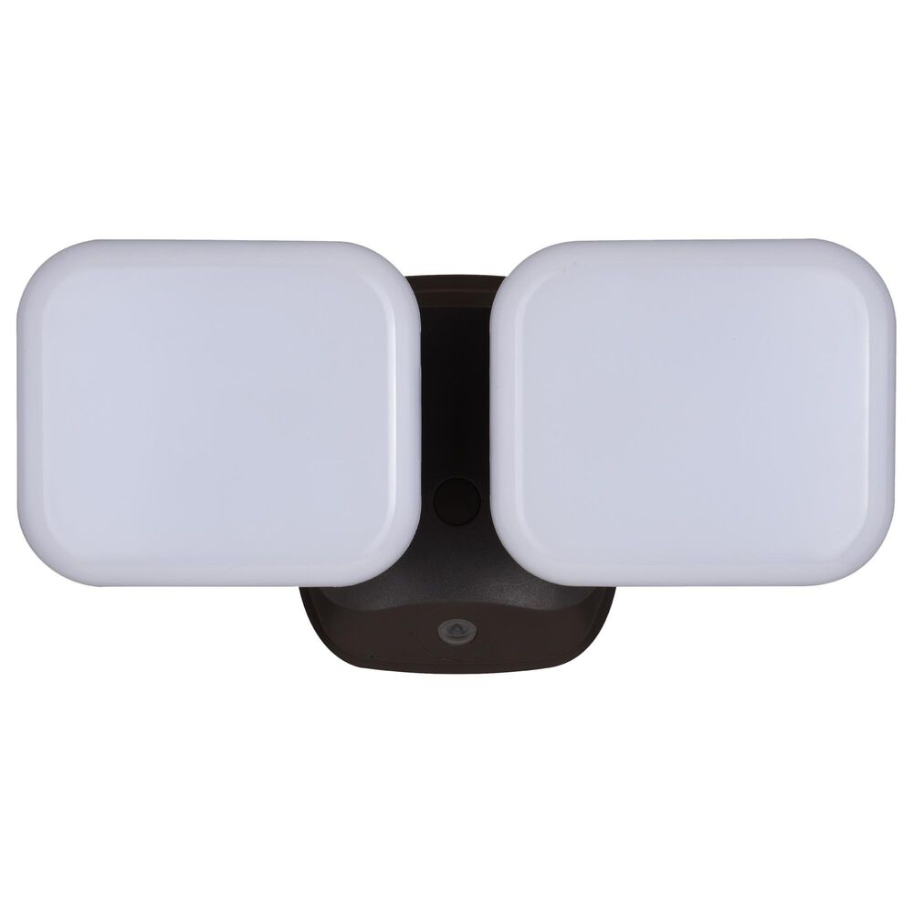 Vaxcel Theta 2-Light LED Outdoor Dusk-to-Dawn Flood Light in Bronze, , large