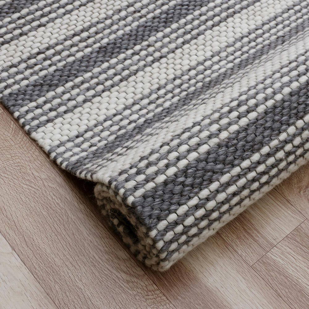 L&amp;R Resources Bergen 5&#39; x 7&#39;9&quot; Dark Gray and Ivory Area Rug, , large