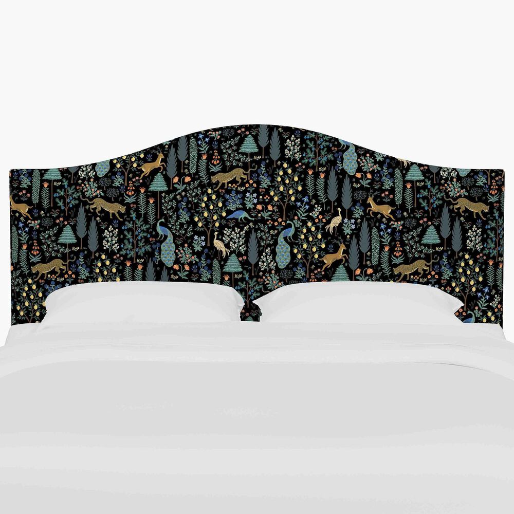 Skyline Furniture Mayfair King Headboard in Menagerie Black, , large