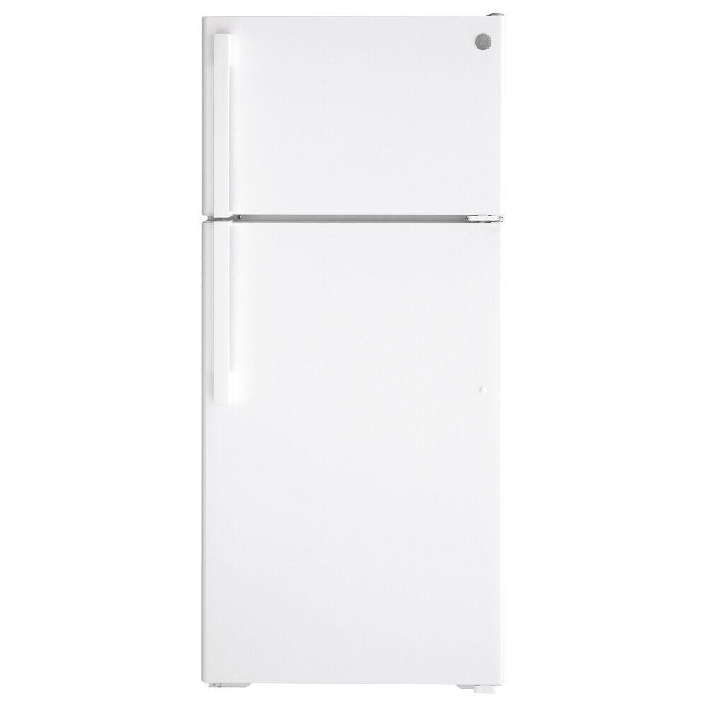 GE Appliances 16.6 Cu. Ft. Top-Freezer Frost Free Refrigerator in White, , large