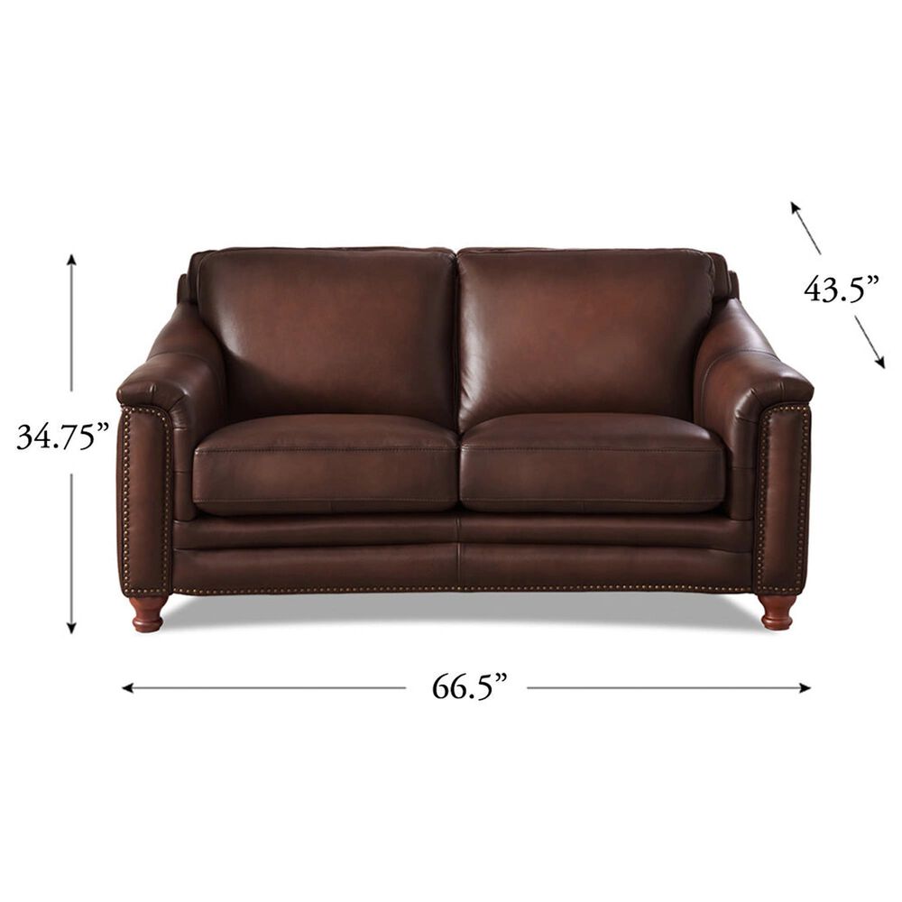 Hydeline Belfast 4-Piece Stationary Living Room Set in Caramel Brown, , large