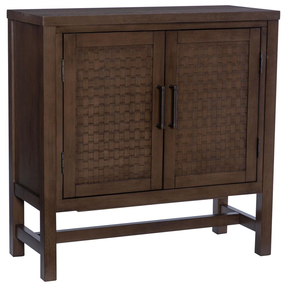 Linon Home Decor Malcolm 2-Door Accent Cabinet in Brown, , large