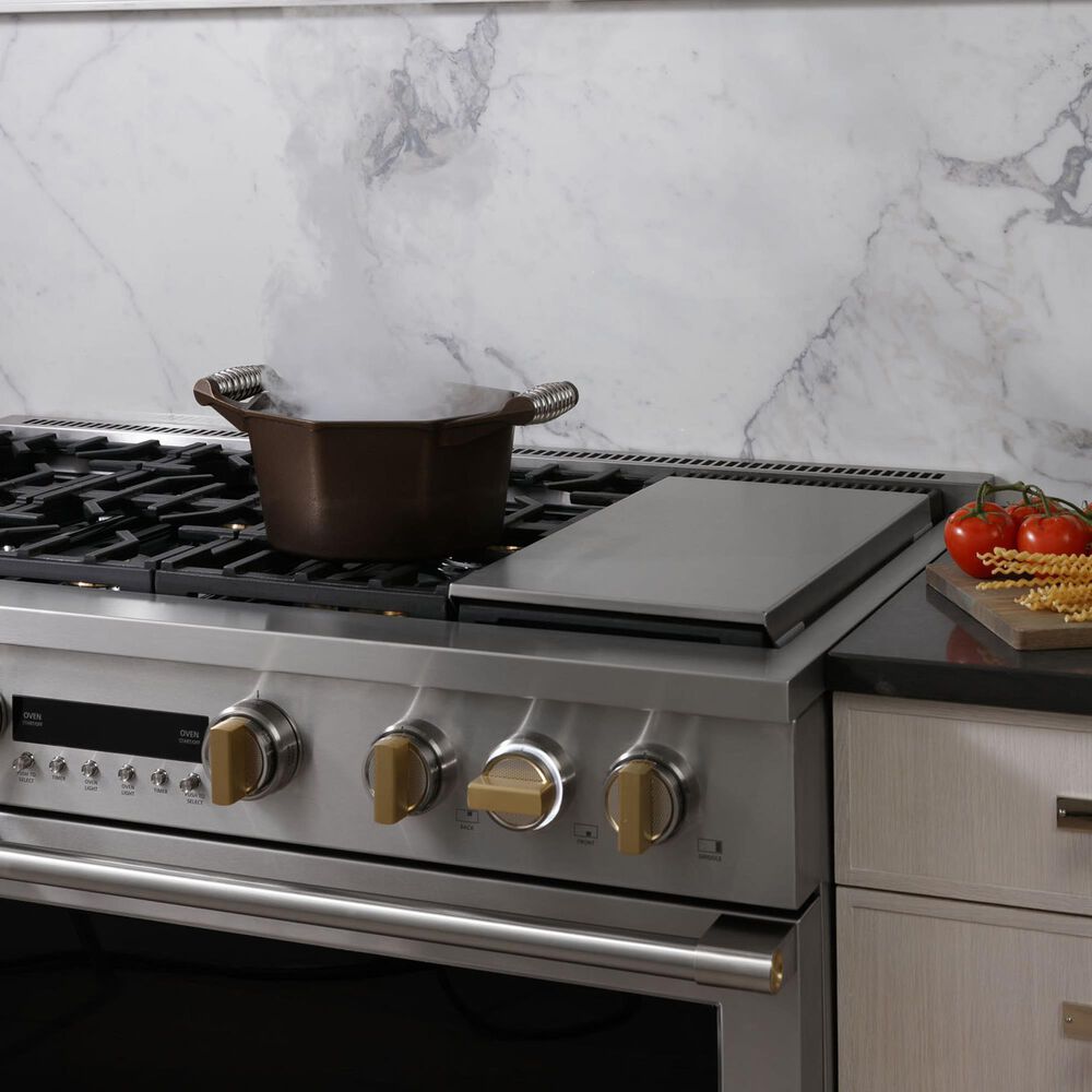 Monogram 48&quot; All Gas Professional Range with 6 Burners and Griddle in Stainless Steel, , large