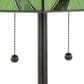 LumiSource Ren Floor Lamp with Green Glass Shade in Oil Rubbed Bronze, , large