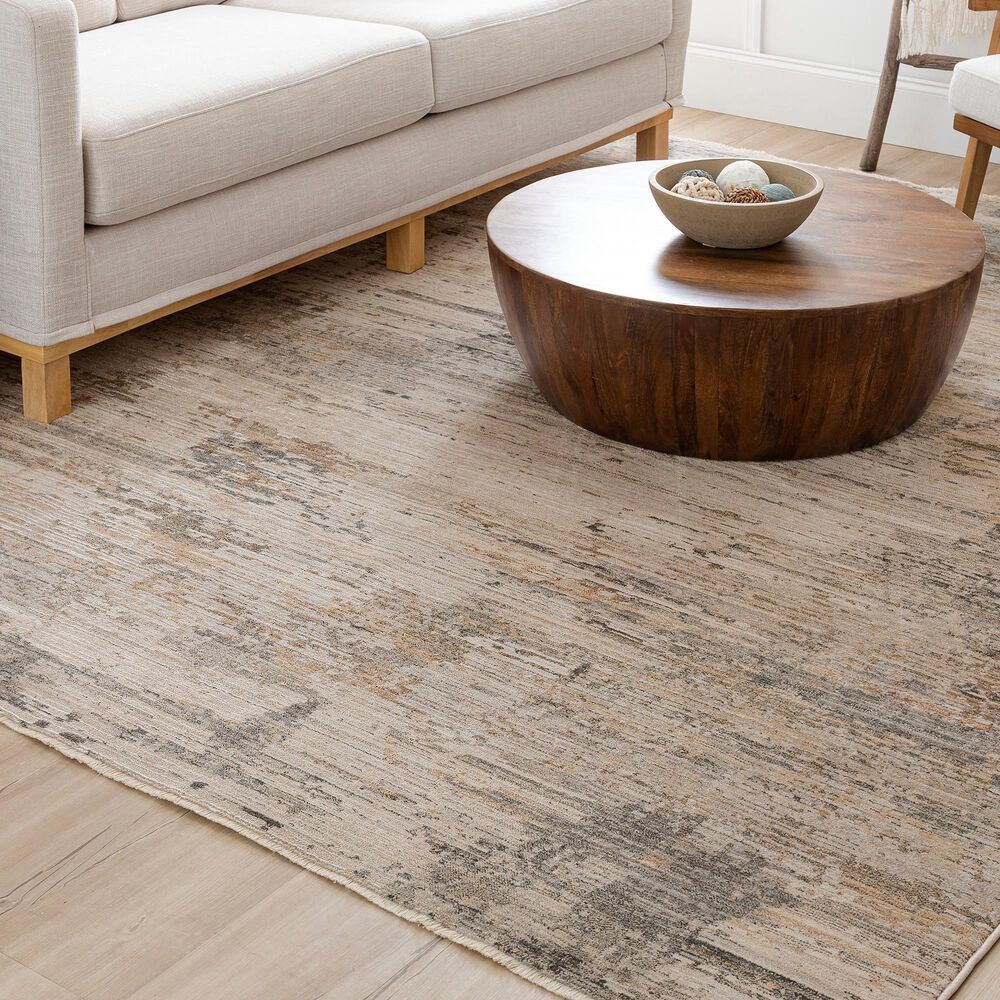 Karastan Echo Belino 9&#39; x 12&#39;2&quot; Beige Area Rug, , large