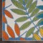 Nourison Aloha ALH18 3"6" x 5"6" Ivory and Multicolor Indoor/Outdoor Area Rug, , large