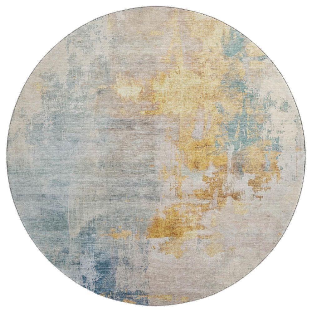 Dalyn Rug Company Bresca 8" Round Linen Indoor/Outdoor Area Rug, , large