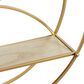 CosmoLiving by Cosmopolitan 22" x 22" Wall Shelf in Gold and Light Natural Brown, , large