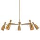Troy Lighting Spade 5-Light Chandelier in Patina Brass, , large