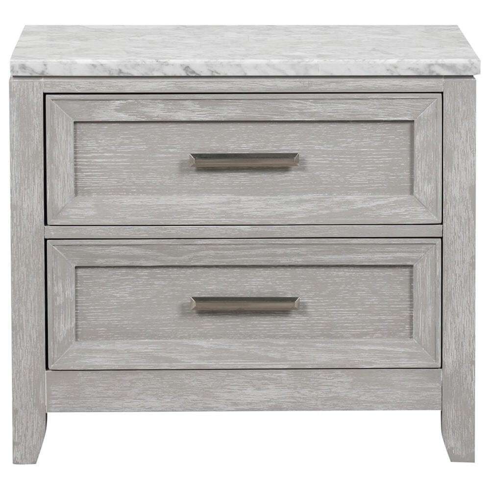 New Heritage Design Fiona 4-Piece King Bedroom Set in Mist Gray, , large