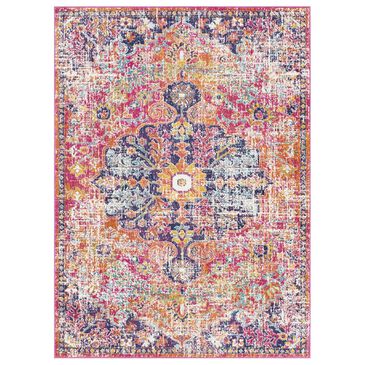 Surya Harput HAP-1062 7"10" x 10"3" White, Saffron and Teal Area Rug, , large