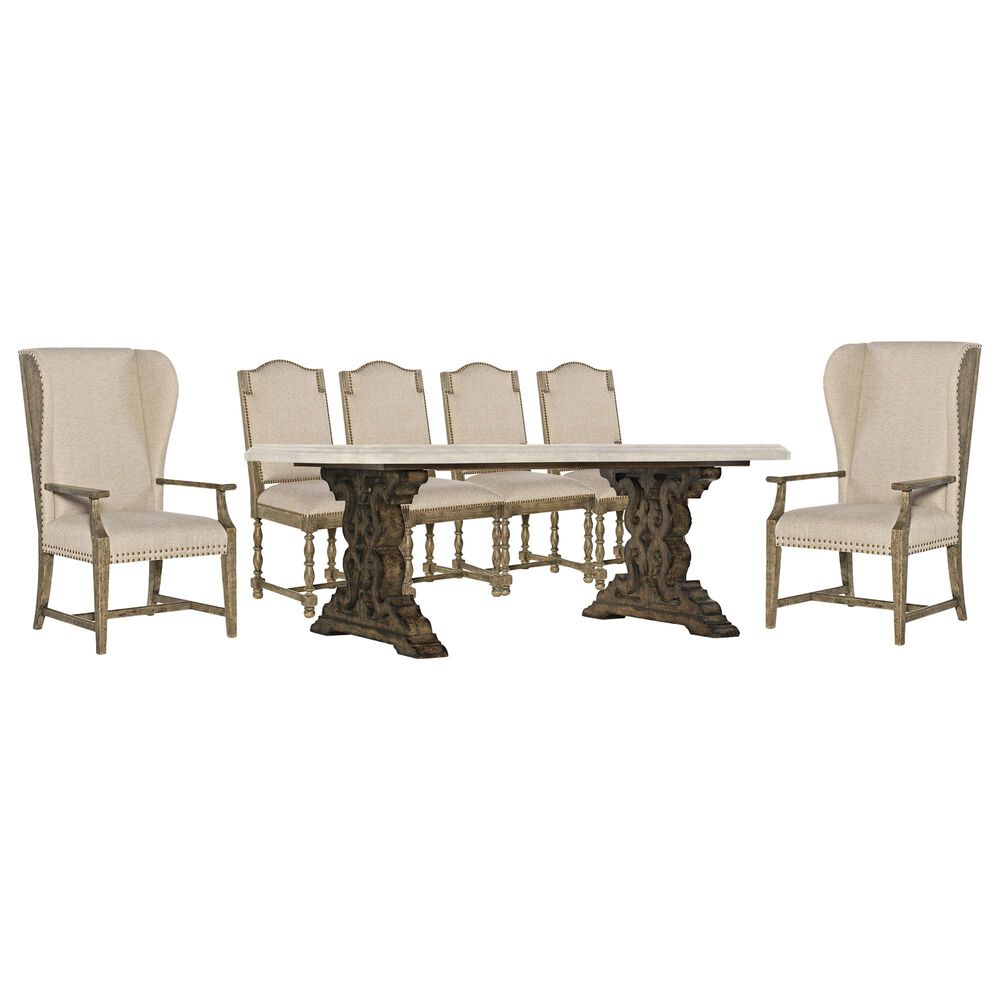 Hooker Furniture La Grange 7-Piece Dining Set in Barnwood, , large