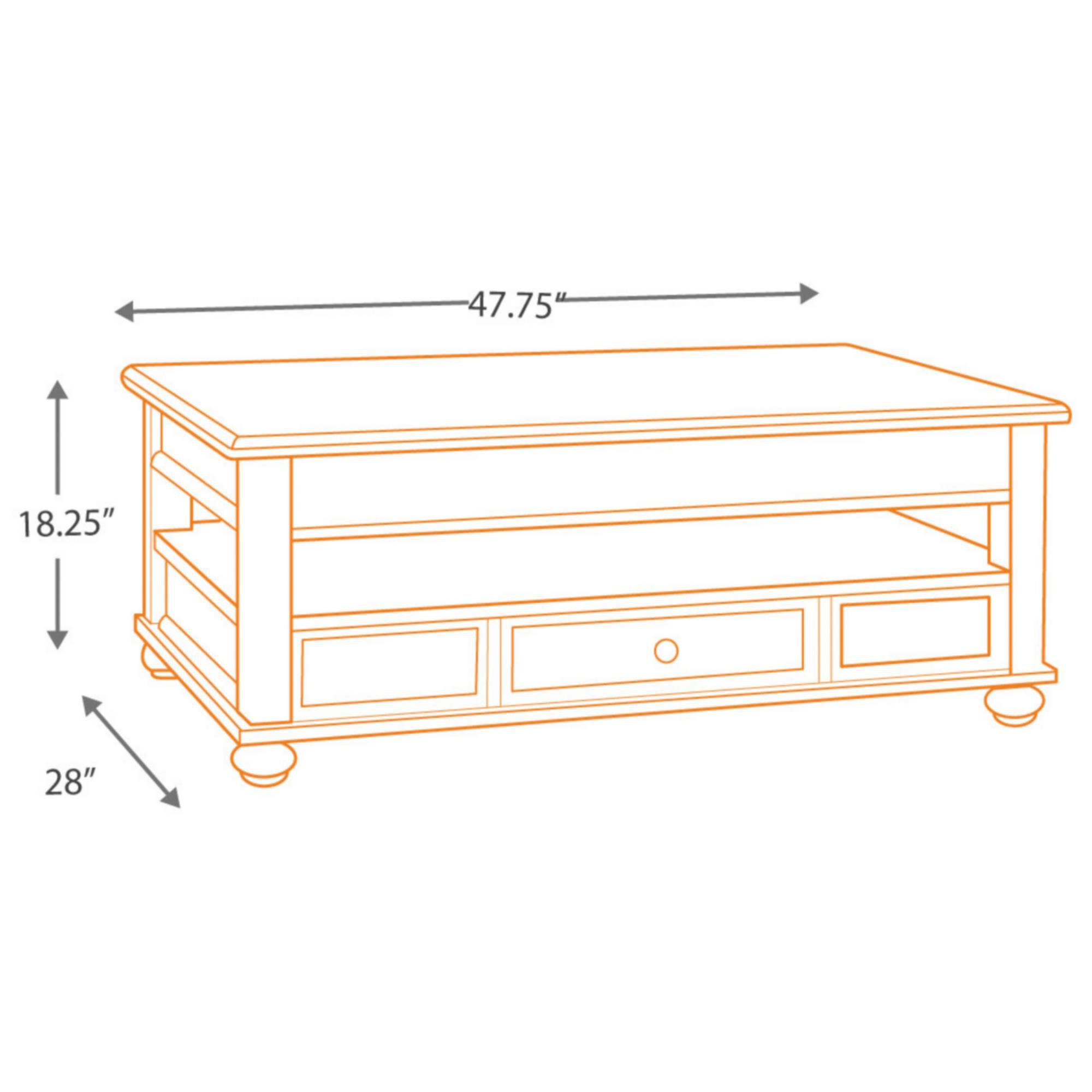 Signature Design by Ashley Barilanni Lift Top Cocktail Table in