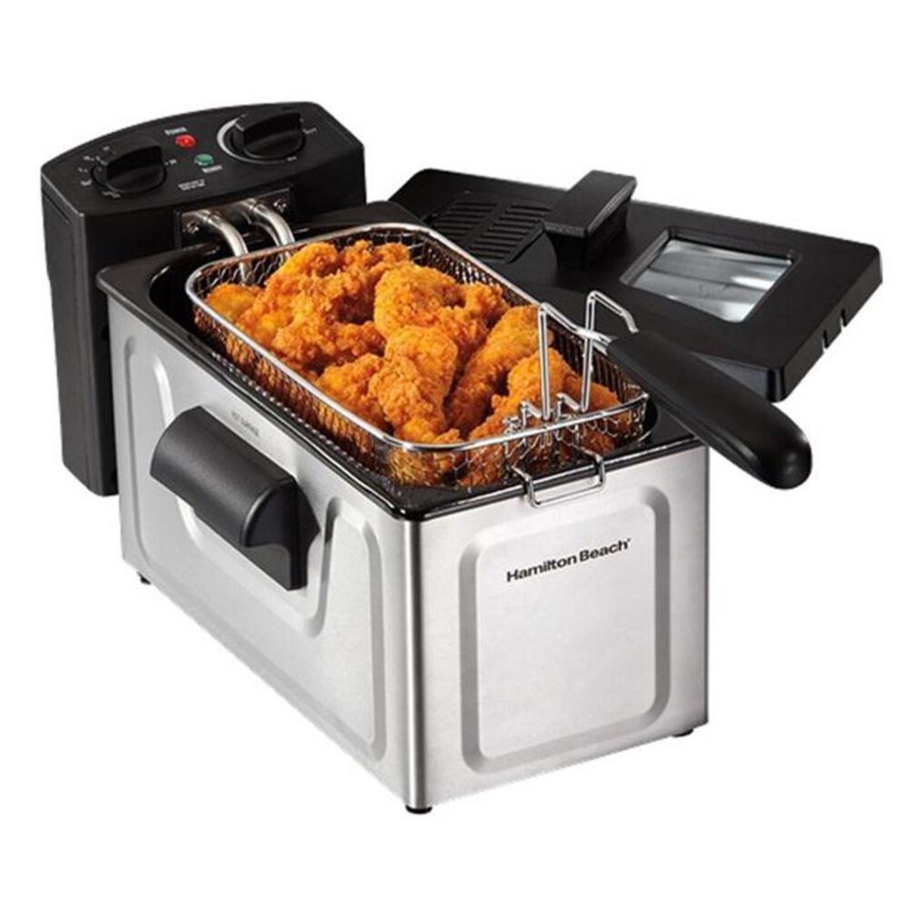 Hamilton Beach 8 Cup Oil Capacity Deep Fryer, , large