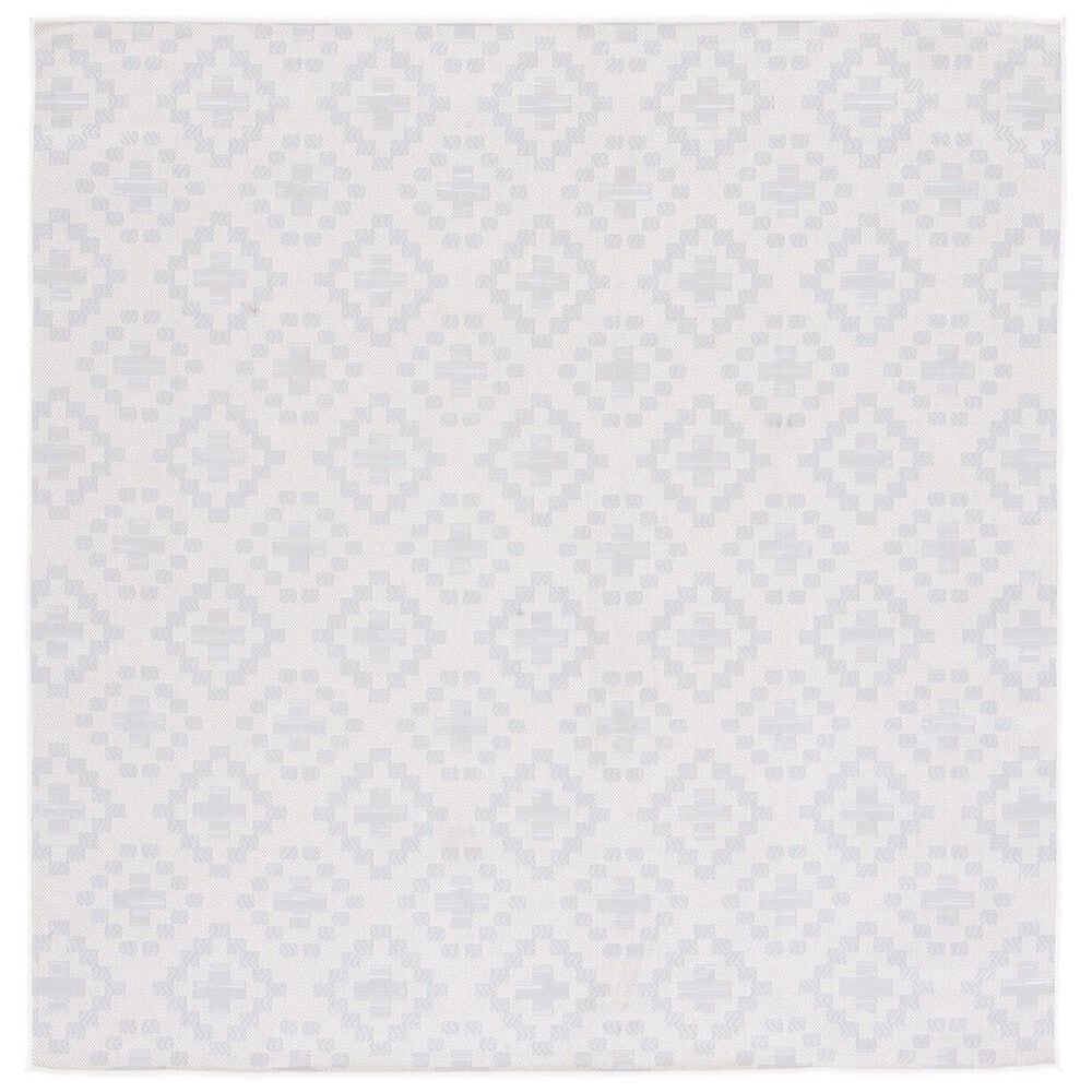 Safavieh Martha Stewart Cyprus Southwestern 6"7" Square Ivory and Grey Area Rug, , large