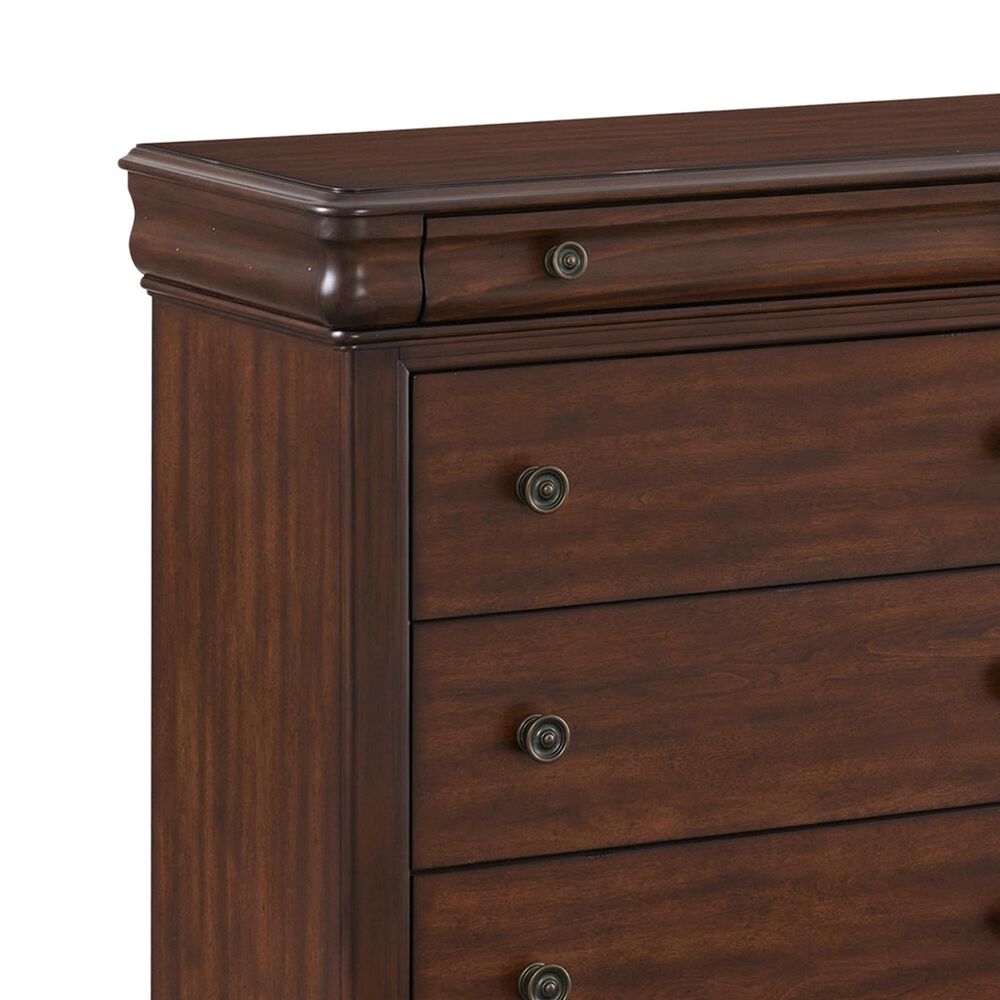 Mayberry Hill Phillipe 4-Piece King Bedroom Set in Cherry, , large