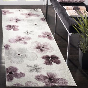 Safavieh Adirondack ADR123L 2"6" x 6" Ivory and Purple Runner, , large