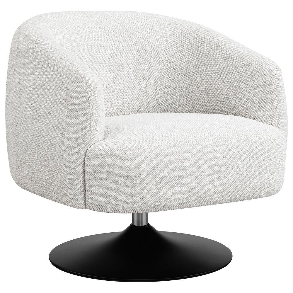 Coaster Dave Swivel Club Chair in Beige, , large