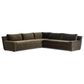 Four Hands Yelena 3-Piece Sectional in Surrey Olive-Aged Sienna, , large