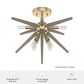 Hunter Jupiter Star Semi-Flush Mount in Alturas Gold, , large