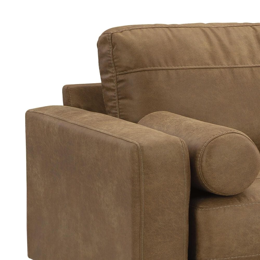 Ashley Telora Stationary Sofa in Caramel, , large