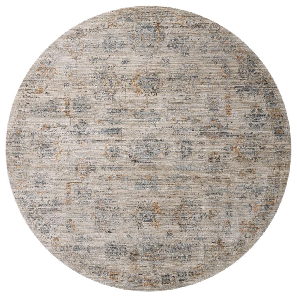 Loloi Katherine 9"6" Round Pebble and Ocean Area Rug, , large