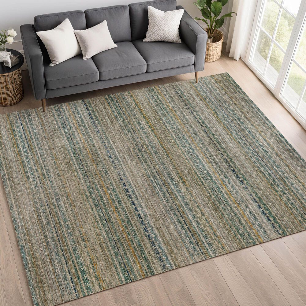 Dalyn Rug Company Vico Teal 6'6" x 9'6" Area Rug, , large