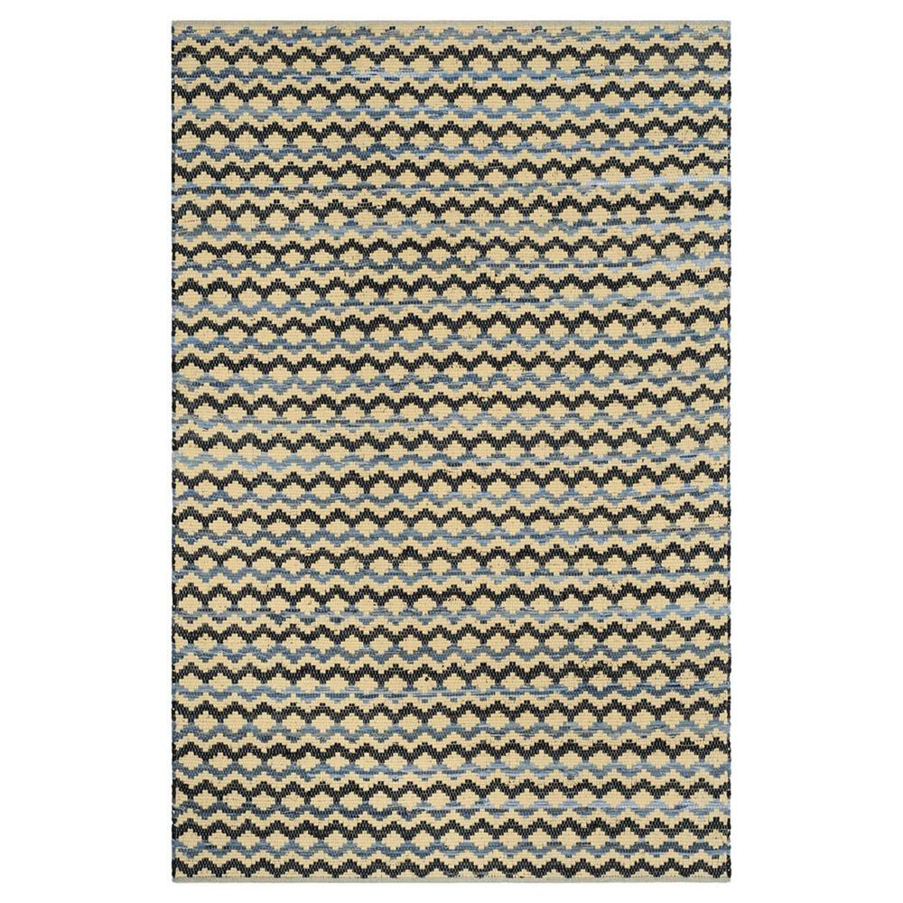Safavieh Montauk 5" x 8" Gold, Blue and Black Area Rug, , large