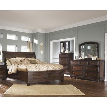 Millennium Porter 4-Piece King Storage Bedroom Set in Burnished Brown, , large