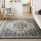 Nourison Starry Nights STN11 10" x 13" Grey and Blue Area Rug, , large