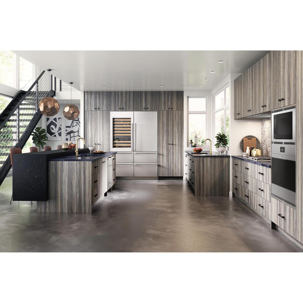 Sub Zero 15.6 Cu. Ft. Designer Right Hinge Over and Under Refrigerator-Freezer in Panel Ready, , large