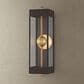 Troy Lighting Garvey 6" Exterior Wall Sconce in Textured Bronze and Patina Brass, , large