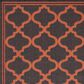 Safavieh Bermuda 3" x 5" Charcoal and Rust Indoor/Outdoor Area Performance Rug, , large