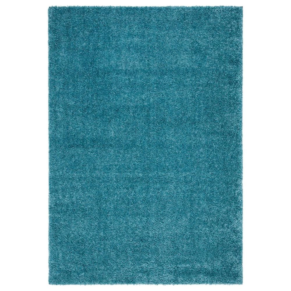Safavieh August Shag 5"3" x 7"6" Turquoise Area Rug, , large