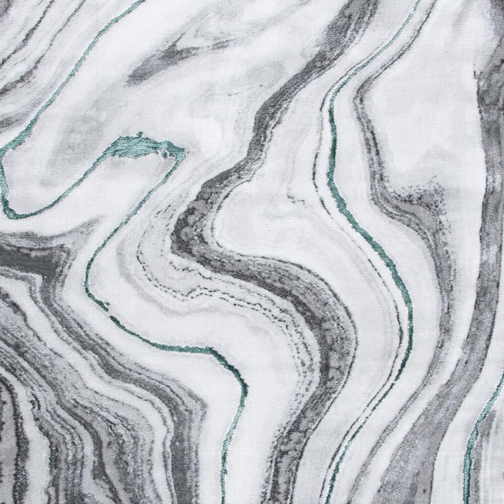 Safavieh Craft CFT819Y 5&#39;3&quot; Round Grey and Green Area Rug, , large