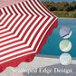 HOMLUX 10" Solar LED Patio Umbrella with Adjustable Tilt and in Red, , large