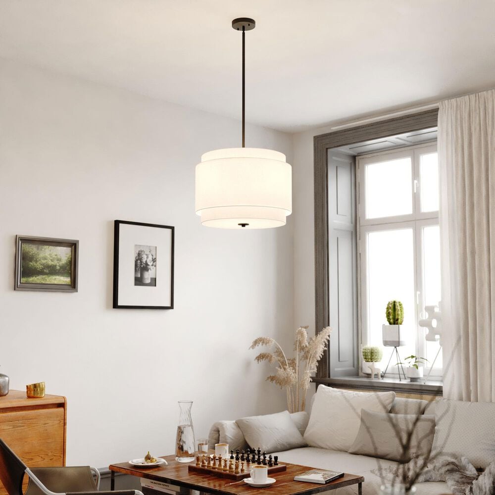Vaxcel Burnaby 4-Light Pendant in Black, , large