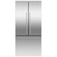 Fisher and Paykel 17.0 Cu. Ft. 3-Door French Door Refrigerator in Stainless Steel, , large